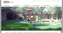 Desktop Screenshot of gregslandscaping.com